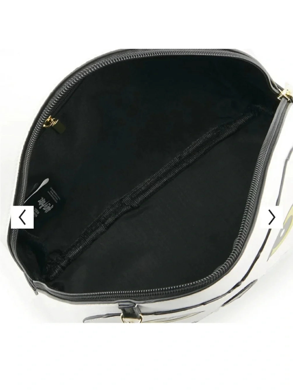 Harry Potter White Owl Face Mini Backpack with Black Trim and Yellow Eye